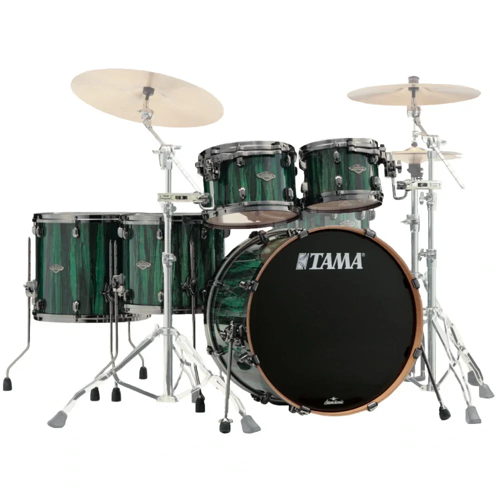 TAMA MBS52RZBNS-GGA - Starclassic Performer Green Grove Aurora 5 Parça (22B/10T/12T/14F/16F) Akustik Davul Seti
