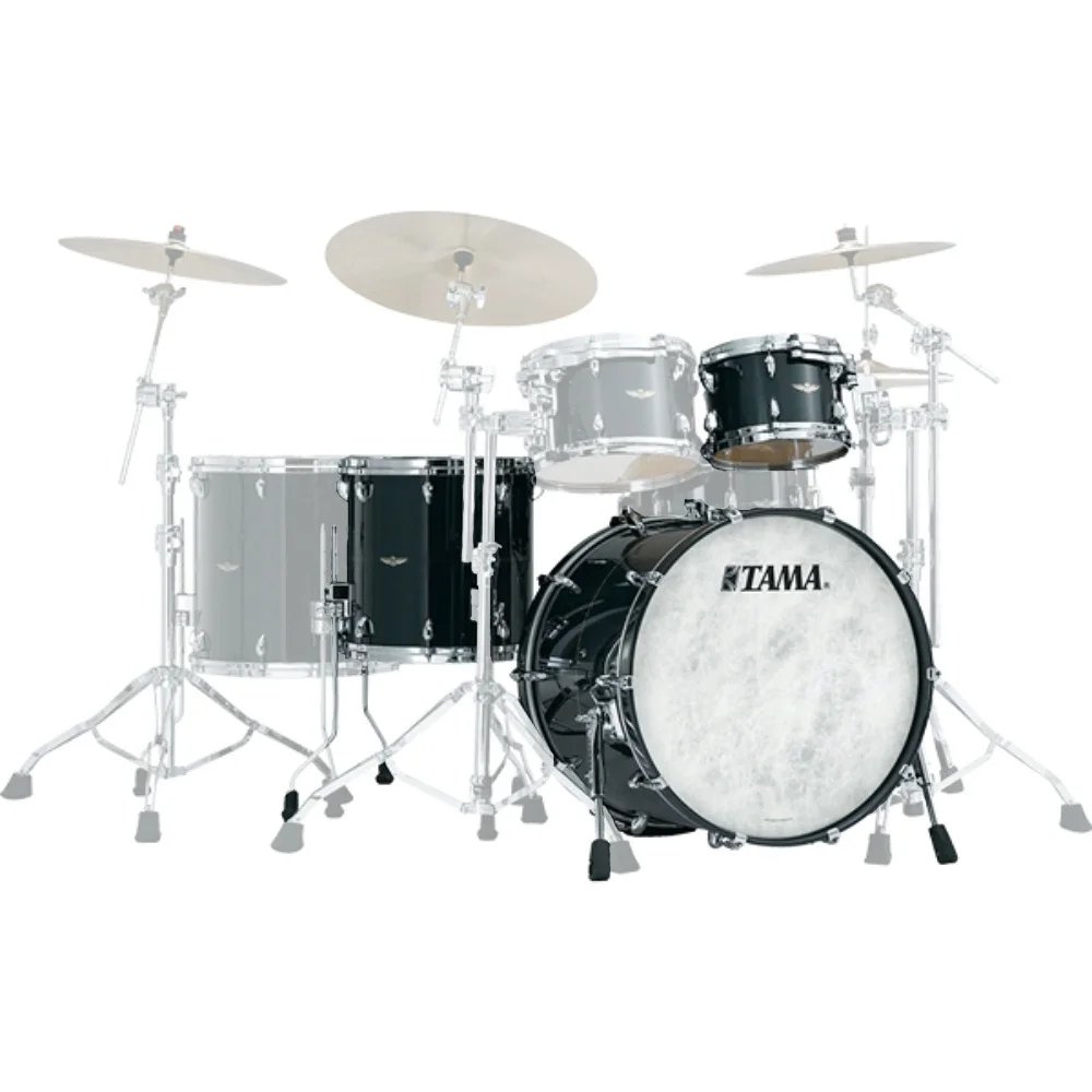 TAMA TW30CZS-SKB STAR Walnut Smoky Black 3 Parça (20B/12T/14F) Akustik Davul Seti