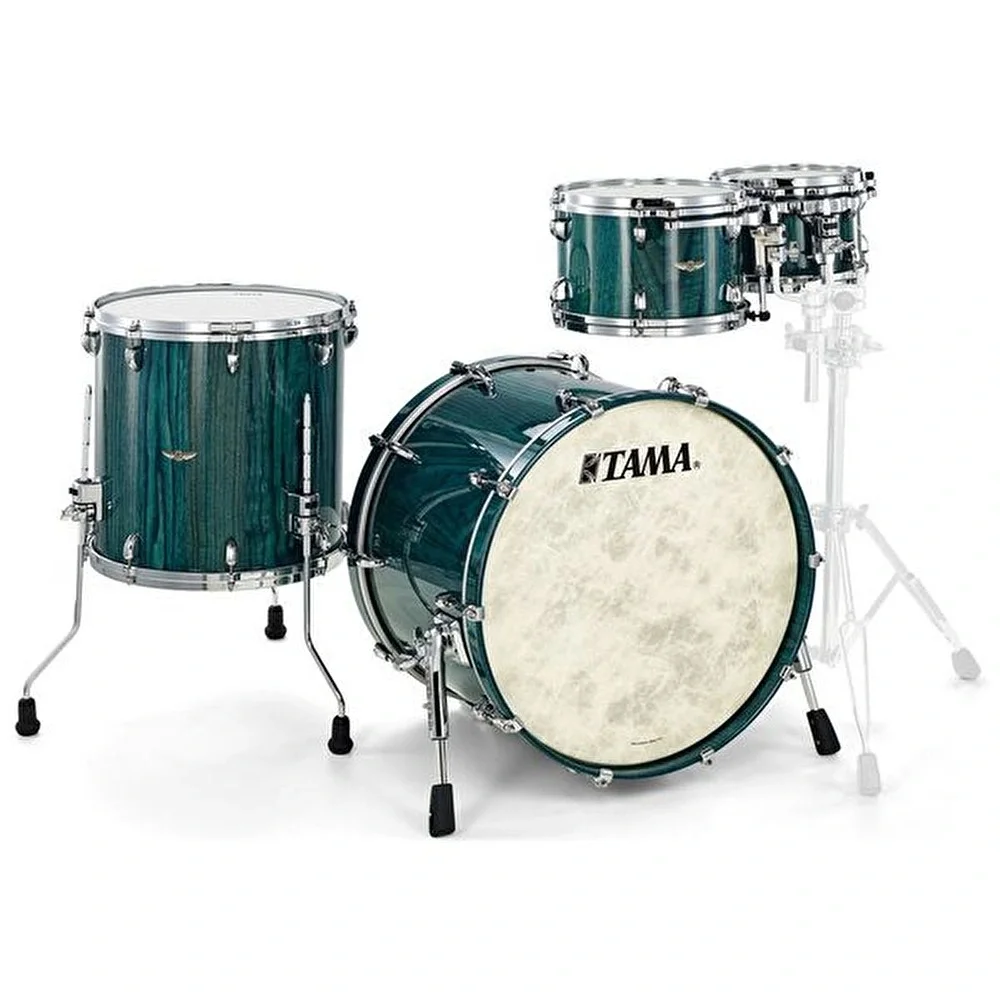 TAMA TW42RZS-LIC STAR Walnut Light Indigo Japanese Chestnut 4 Parça (22B/10T/12T/16F) Akustik Davul Seti
