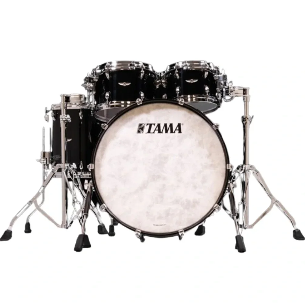 TAMA TW42RZS-PBK STAR Walnut Piano Black 4 Parça (22B/10T/12T/16F) Akustik Davul Seti