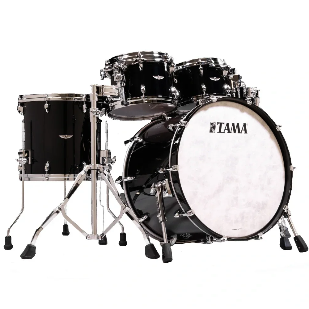 TAMA TW42RZS-PBK STAR Walnut Piano Black 4 Parça (22B/10T/12T/16F) Akustik Davul Seti