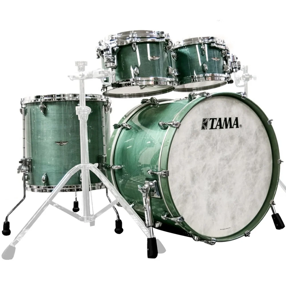 TAMA TW42RZS-SBU STAR Walnut Smoky Blue Mist 4 Parça (22B/10T/12T/16F) Akustik Davul Seti