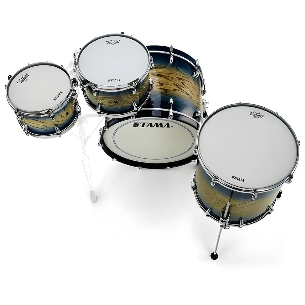 TAMA TW42RZSA-IJB STAR Walnut Indigo Japanese Sen Burst 4 Parça (22B/10T/12T/16F) Akustik Davul Seti