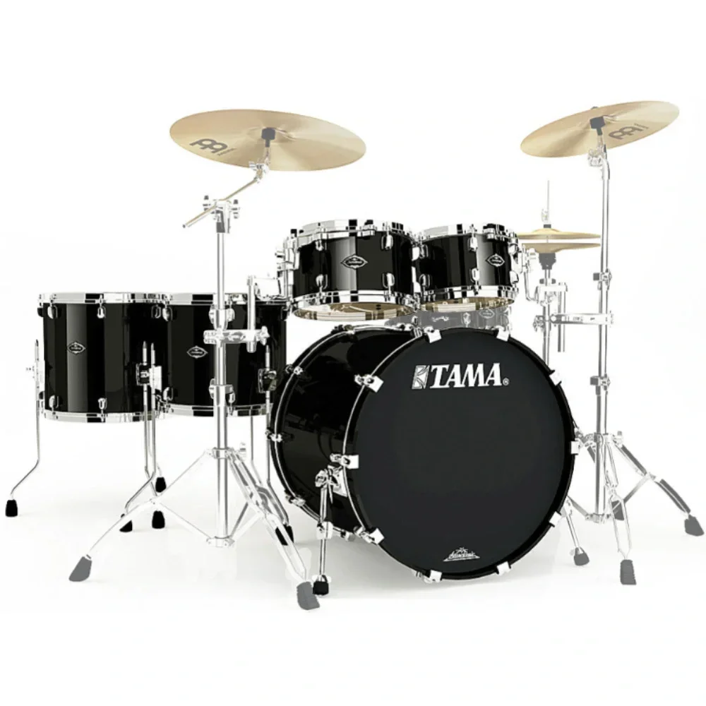 TAMA WBS52RZS-PBK Starclassic Walnut/Birch Piano Black 5 Parça (22B/10T/12T/14F/16F) Akustik Davul Seti