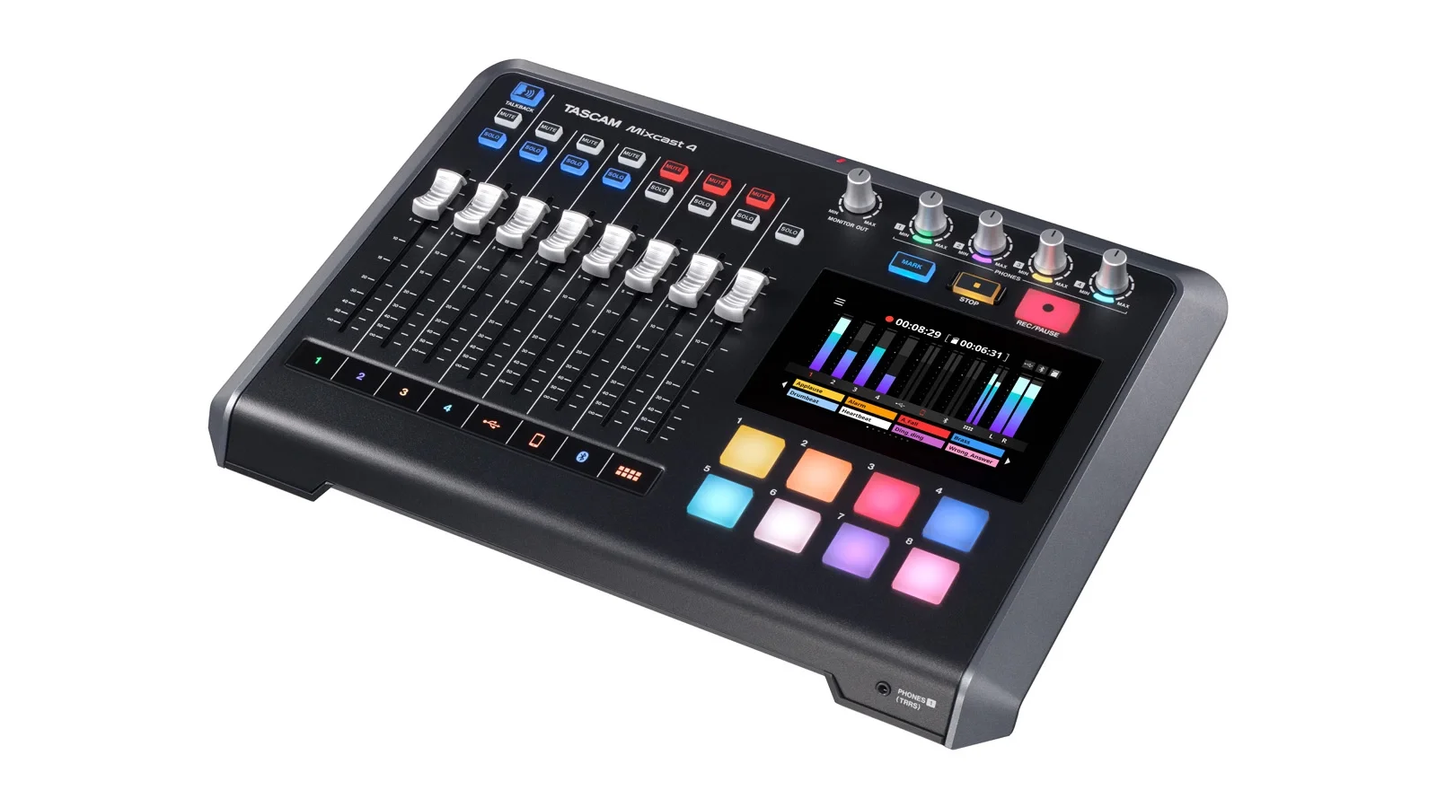 TASCAM MIXCAST-4 Gaming Podcast Mikseri