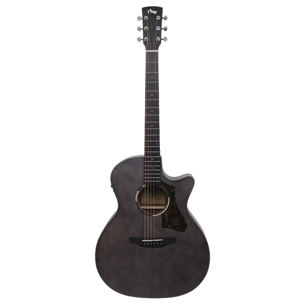 TYMA TG-2 BKS CE Grand Auditorium Siyah Elektro Akustik Gitar