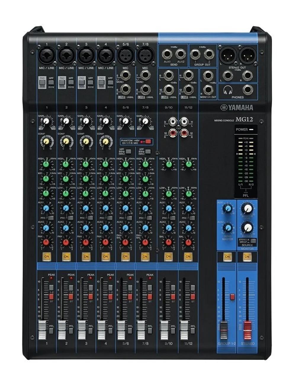 Yamaha MG 12 12-İnput Stereo Mixer (Efektsiz)