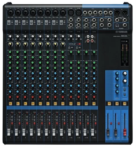 Yamaha MG 16 16 Input Mixer, 8/10 Mik+2/4 St. Efektsiz
