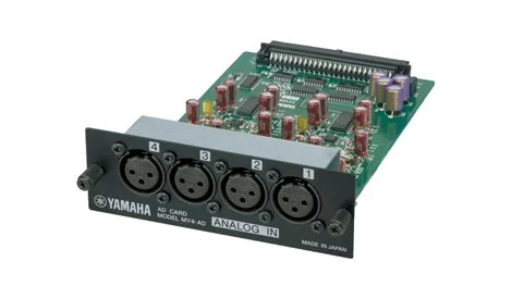 Yamaha MY4AD 4-kanal A/D Converter Card, 4 X Xlr
