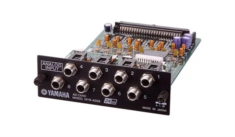 Yamaha My8-Ad24 8 Ch. Analog Input Card, Balanced 1/4" Connectors