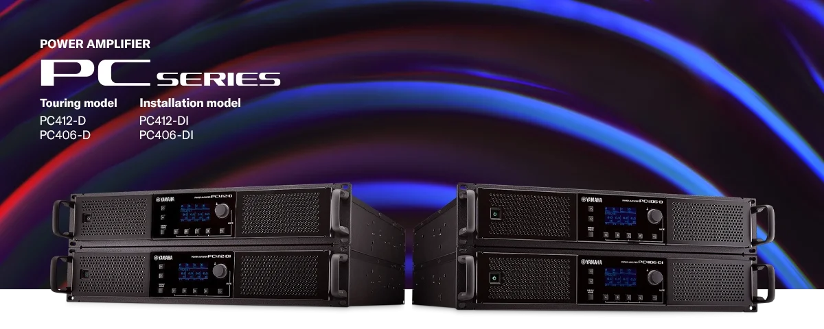 Yamaha PC412-DI 4×1200 W DSP'li Dante Power Amfi (Kurulum Tipi, 70V/100V)