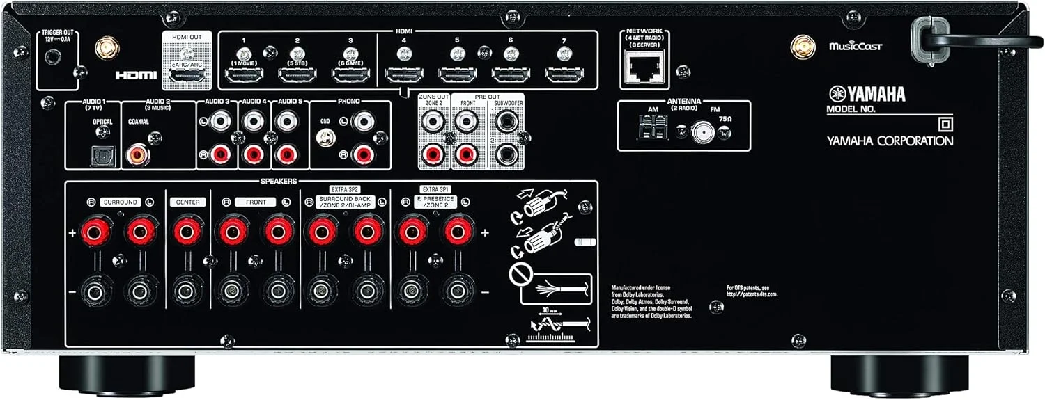 Yamaha RX-V6A 7.2 Kanal 8K Receiver 7x125W