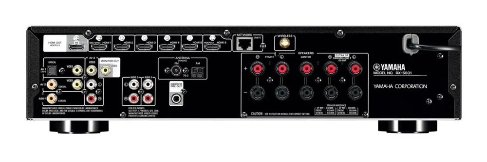 Yamaha Rx-S601D A/V Receiver, 4K Ultra Hd, 5.1 kanal 140Ws Per kanal