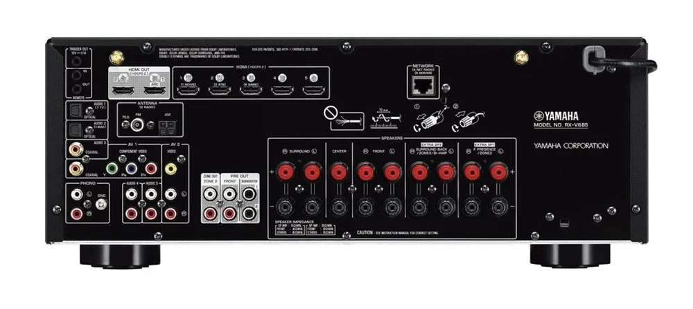 Yamaha Rx-V685 A/V Receiver, 4K Ultra Hd, 7.2 kanal 150Ws Per kanal