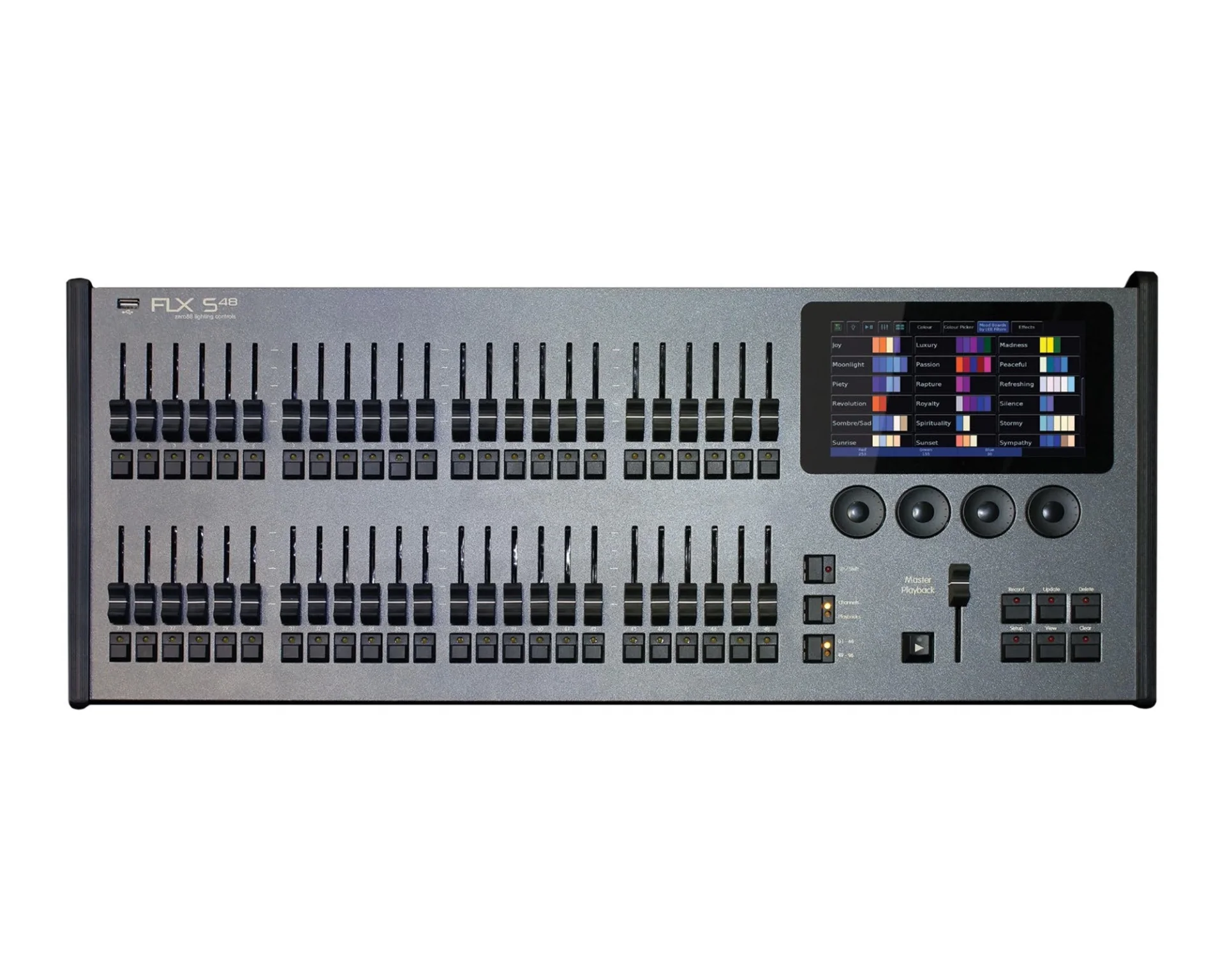 ZERO 88 FLX S48 Işık Kontrol Konsolu 48 Fader 1024-kanal