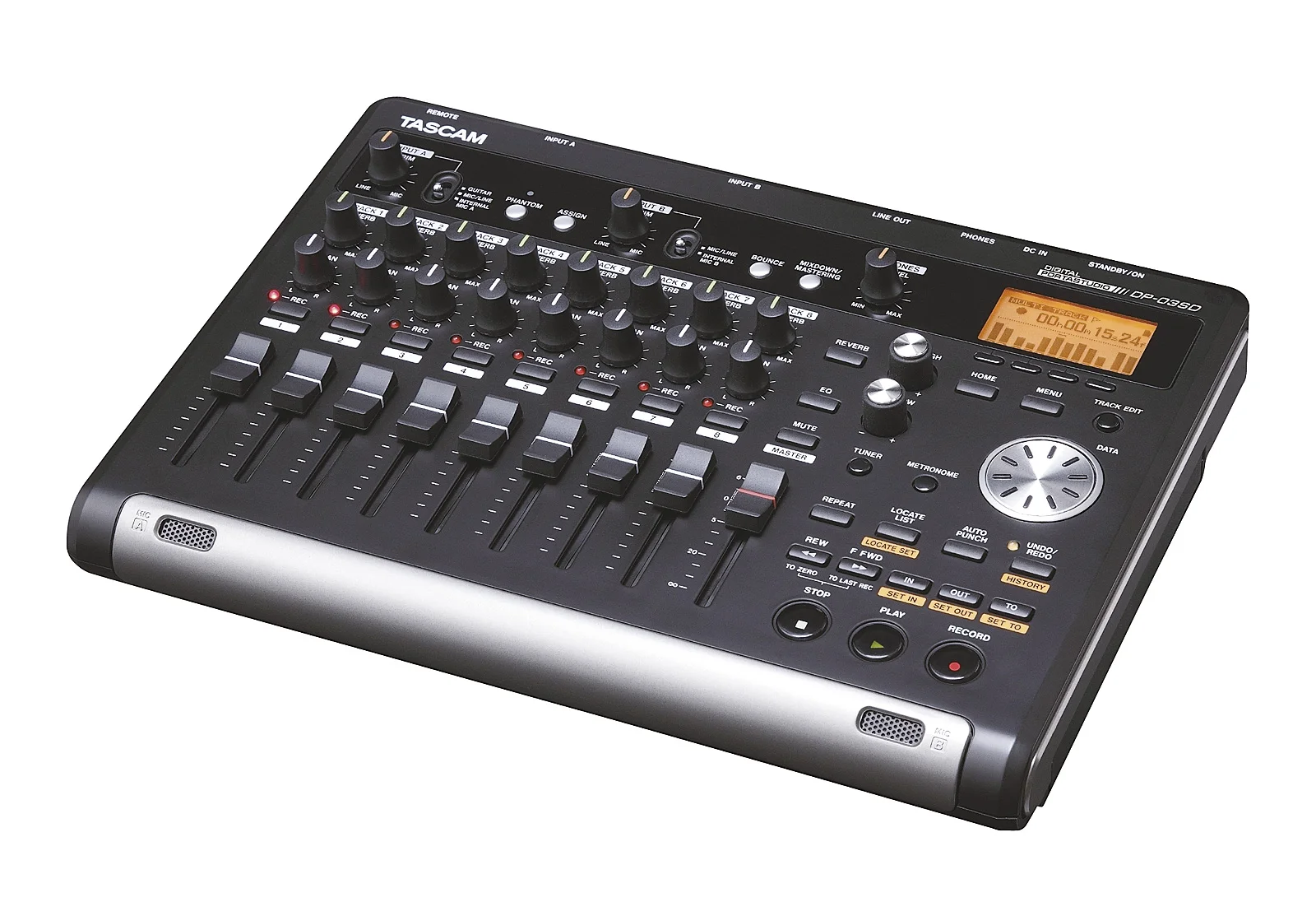 Tascam DP-03SD 8-track Dijital PortaStudio, SD-Card Recording