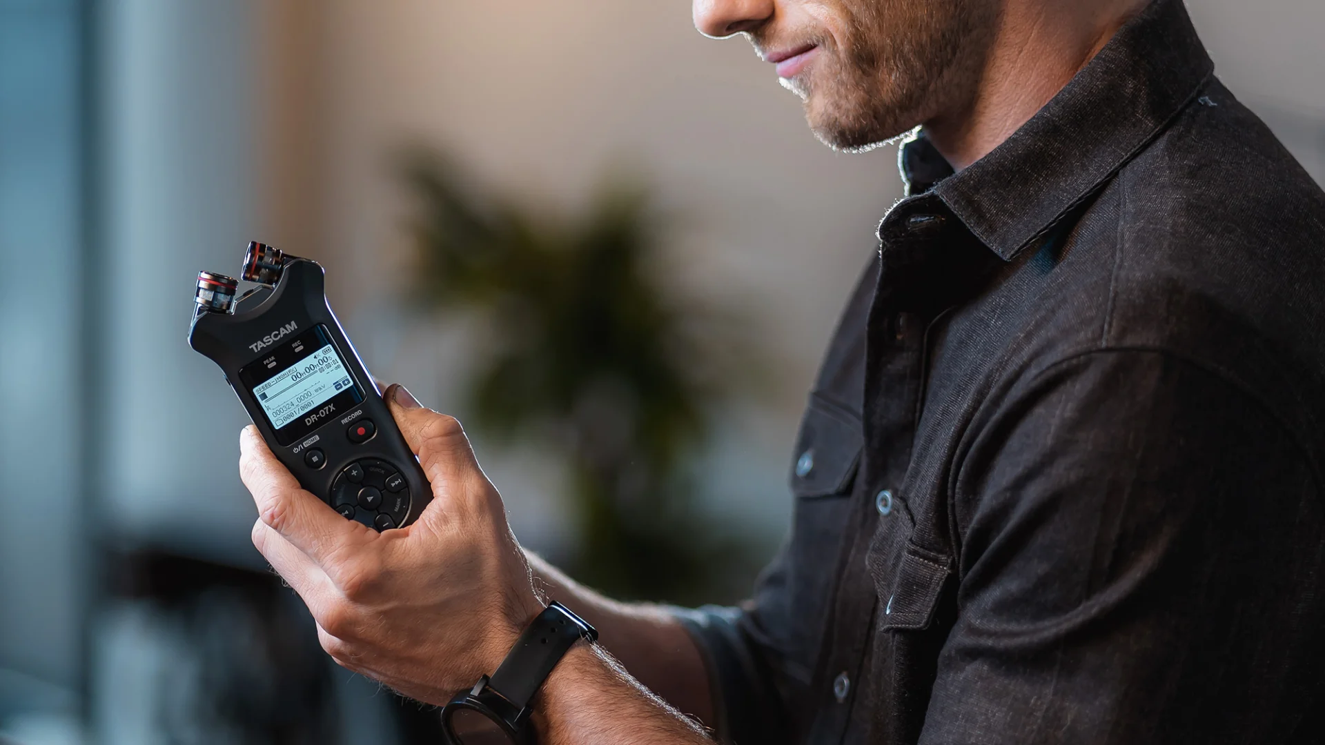 Tascam DR-07X Stereo Mikrofonlu Portatif Kayıt Cihazı Cardioid