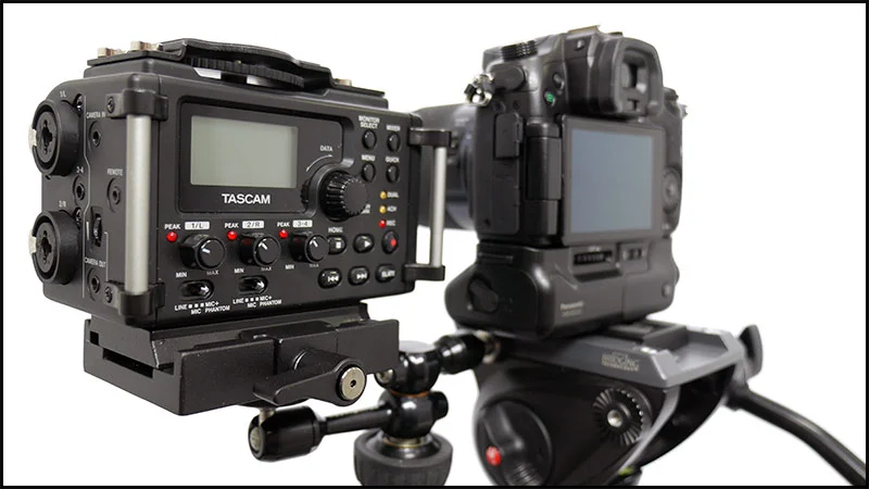 Tascam DR-60DMK2 Prof.Multi-Track Audio-Recorder for DSLR-Cameras