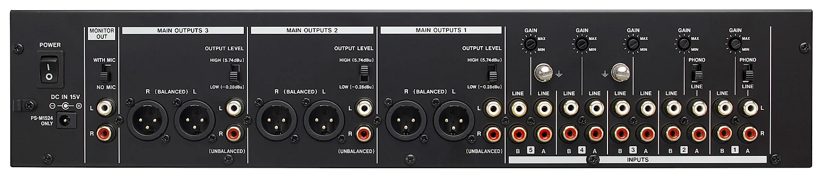 Tascam MZ-223 3-Zone Mixer, For installation 19", 2U